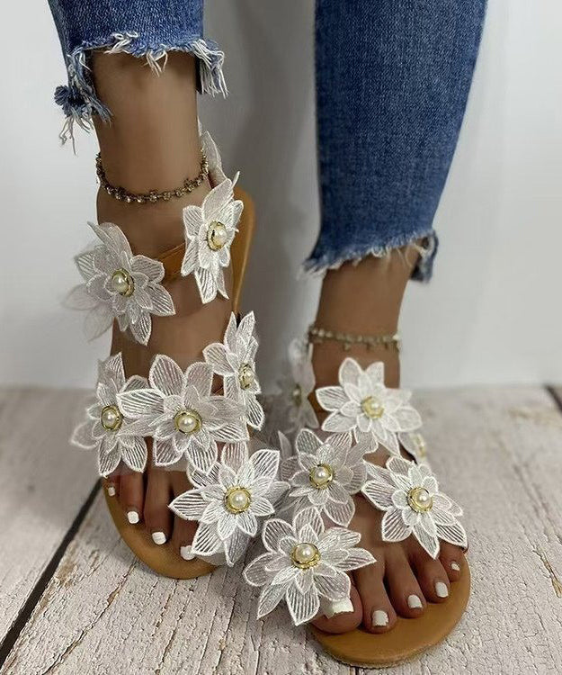 Dame Vandresandaler med Blomsterdesign 1