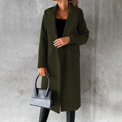 Dame Vinterjakke Lang Dunjakke Moderne Design 4