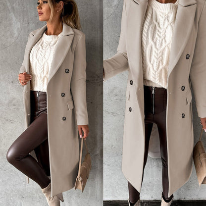 Dame Vinterjakke Lang Dunjakke Moderne Design 8