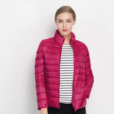 Dame Vinterjakke Lang Dunjakke Urban Stil 5