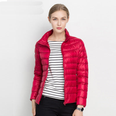 Dame Vinterjakke Lang Dunjakke Urban Stil 6