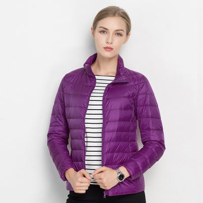 Dame Vinterjakke Lang Dunjakke Urban Stil 7