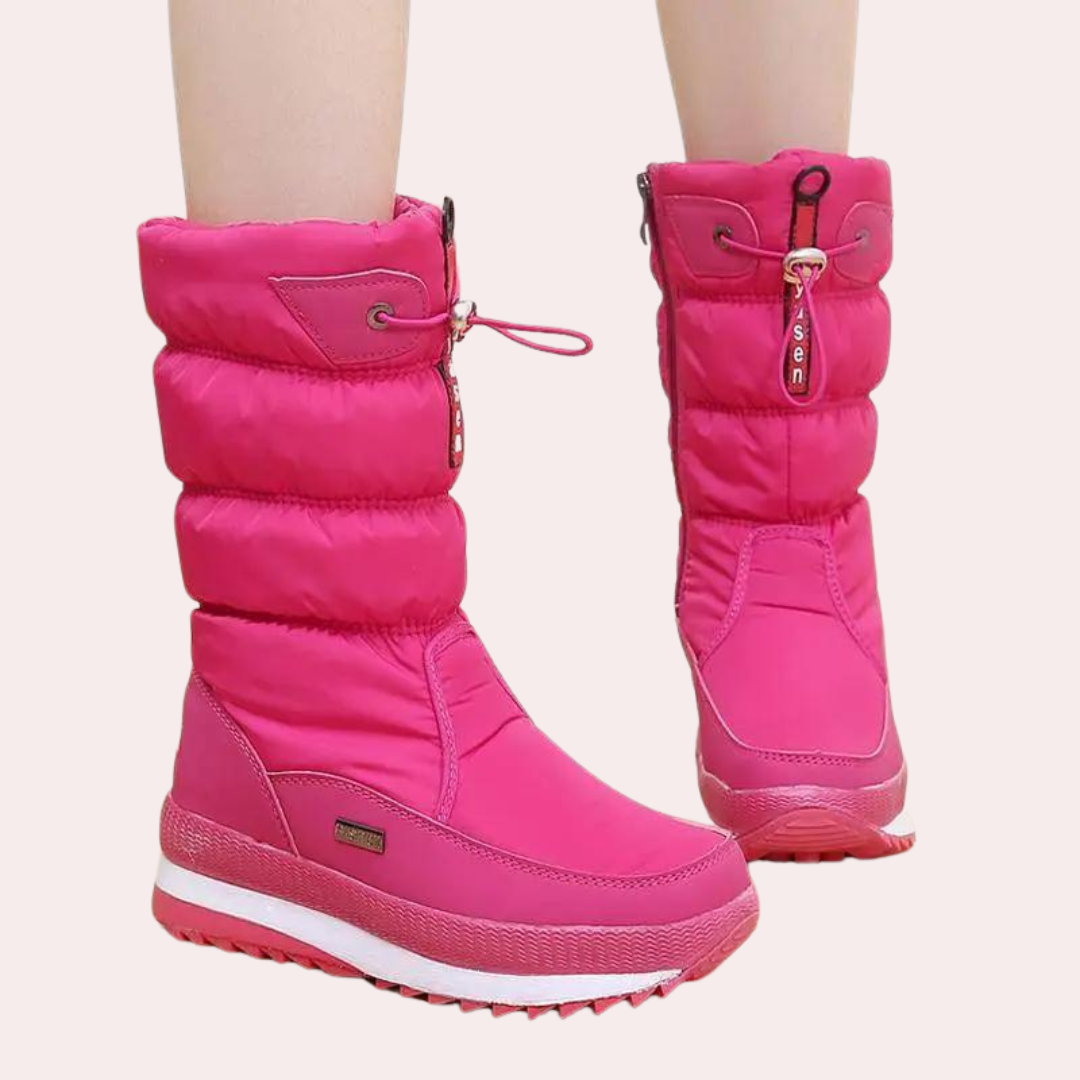 Dame Vinterstøvler Trendy Med Skridsikker Sål 1