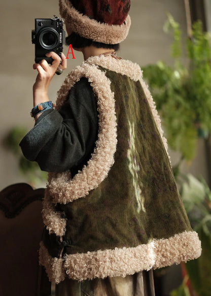 Dame Vintervest Vintage Patchwork Stil 4