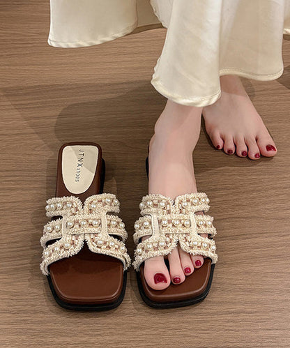 Dame Wedge Sandaler med Splejsning 4