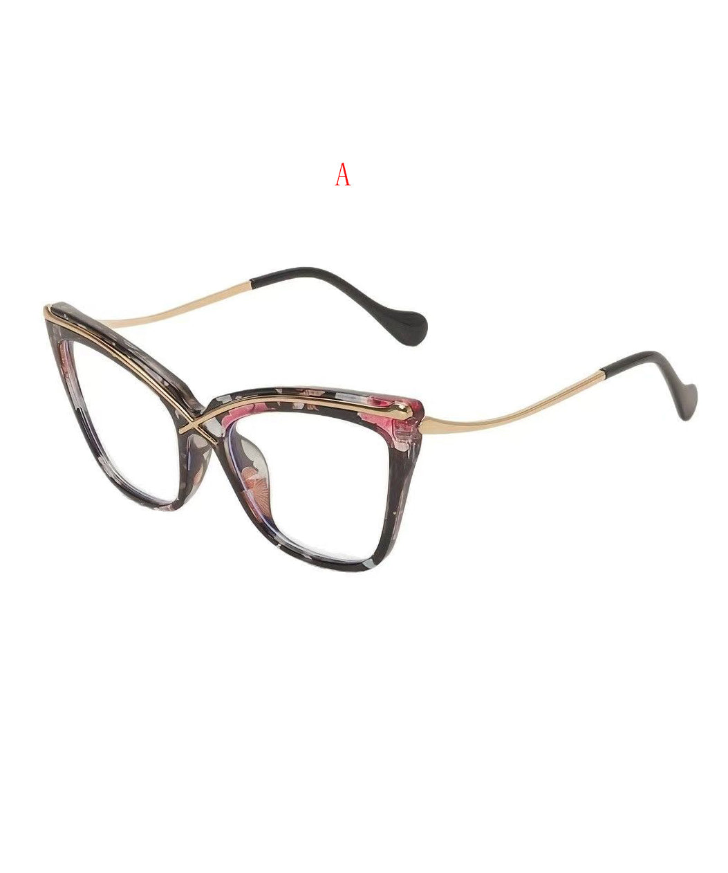Dame læsebriller Cat Eye metalramme 4