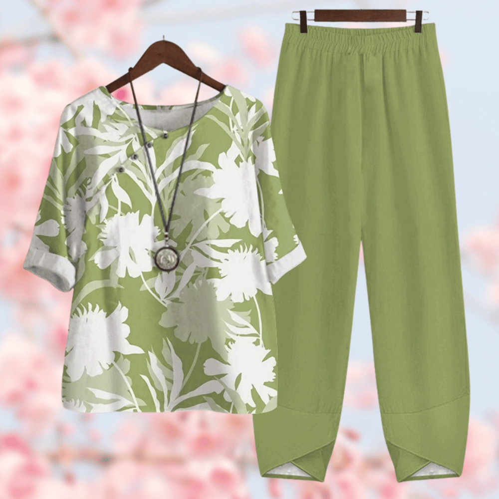 Dame loungewear | Behagelig pasform | Todelt sæt | Tidløst snit 1