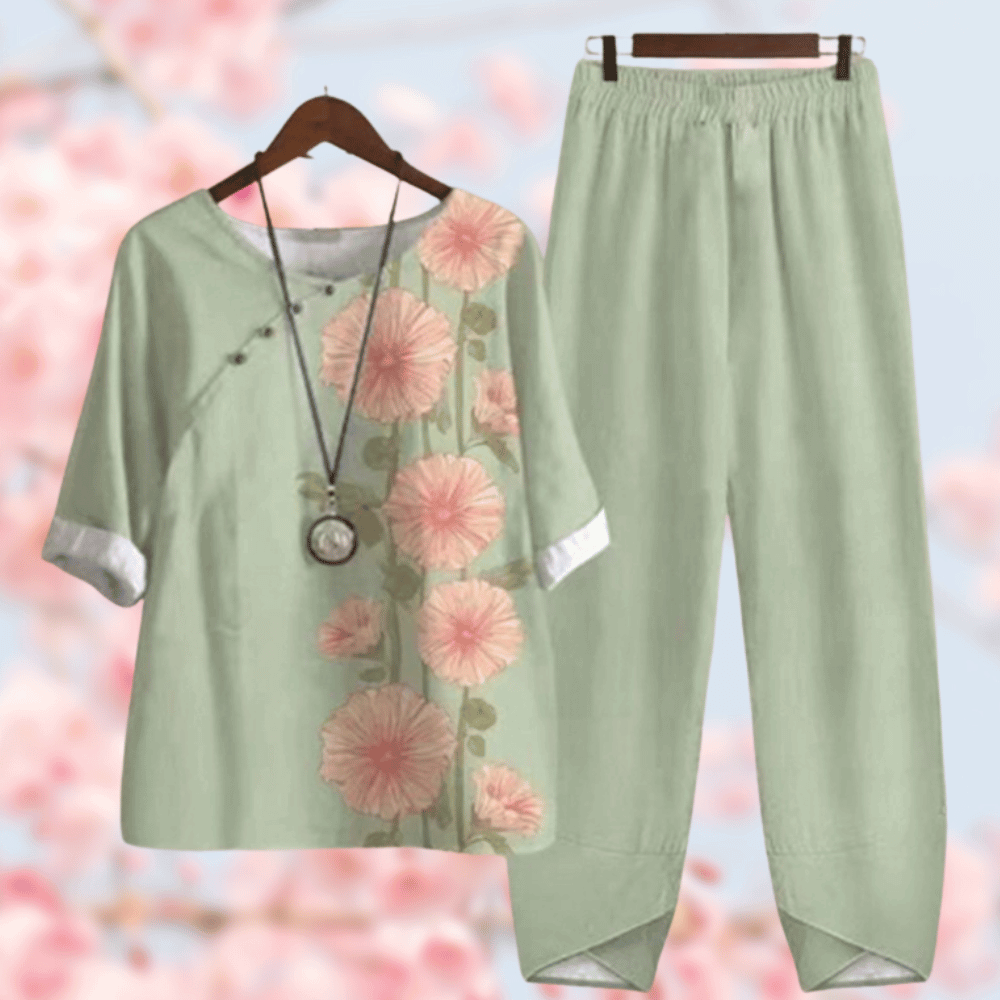 Dame loungewear | Behagelig pasform | Todelt sæt | Tidløst snit 2