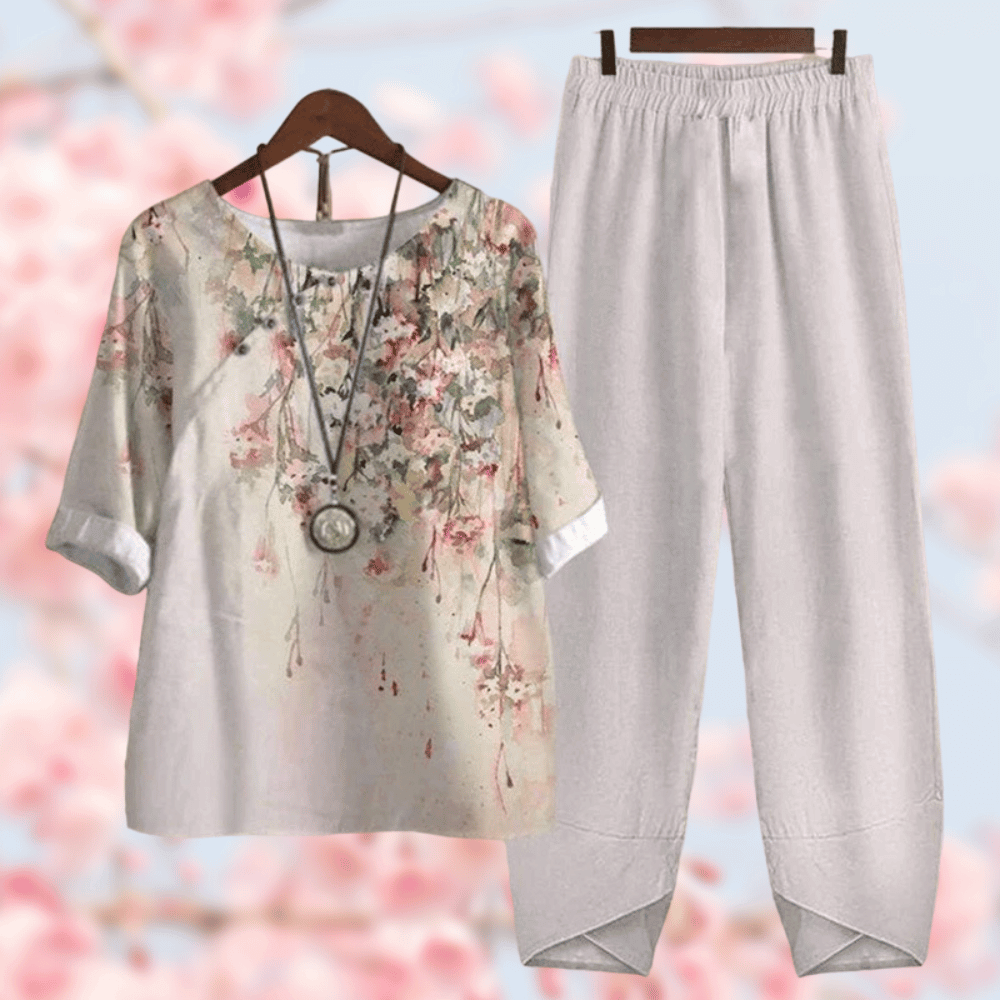 Dame loungewear | Behagelig pasform | Todelt sæt | Tidløst snit 5