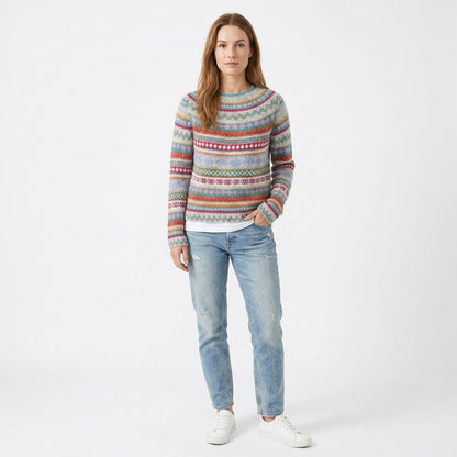 Dame vintage sweater med retrodesign 2