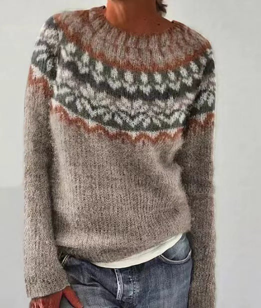 Dame vintage sweater med retrodesign 4