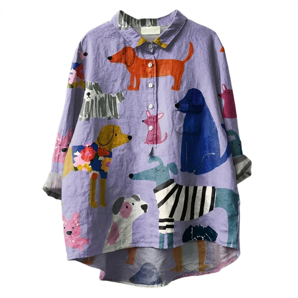 Damebluse Legesyg Print Blød Letvægts 0