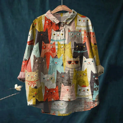 Damebluse Legesyg Print Blød Letvægts 4