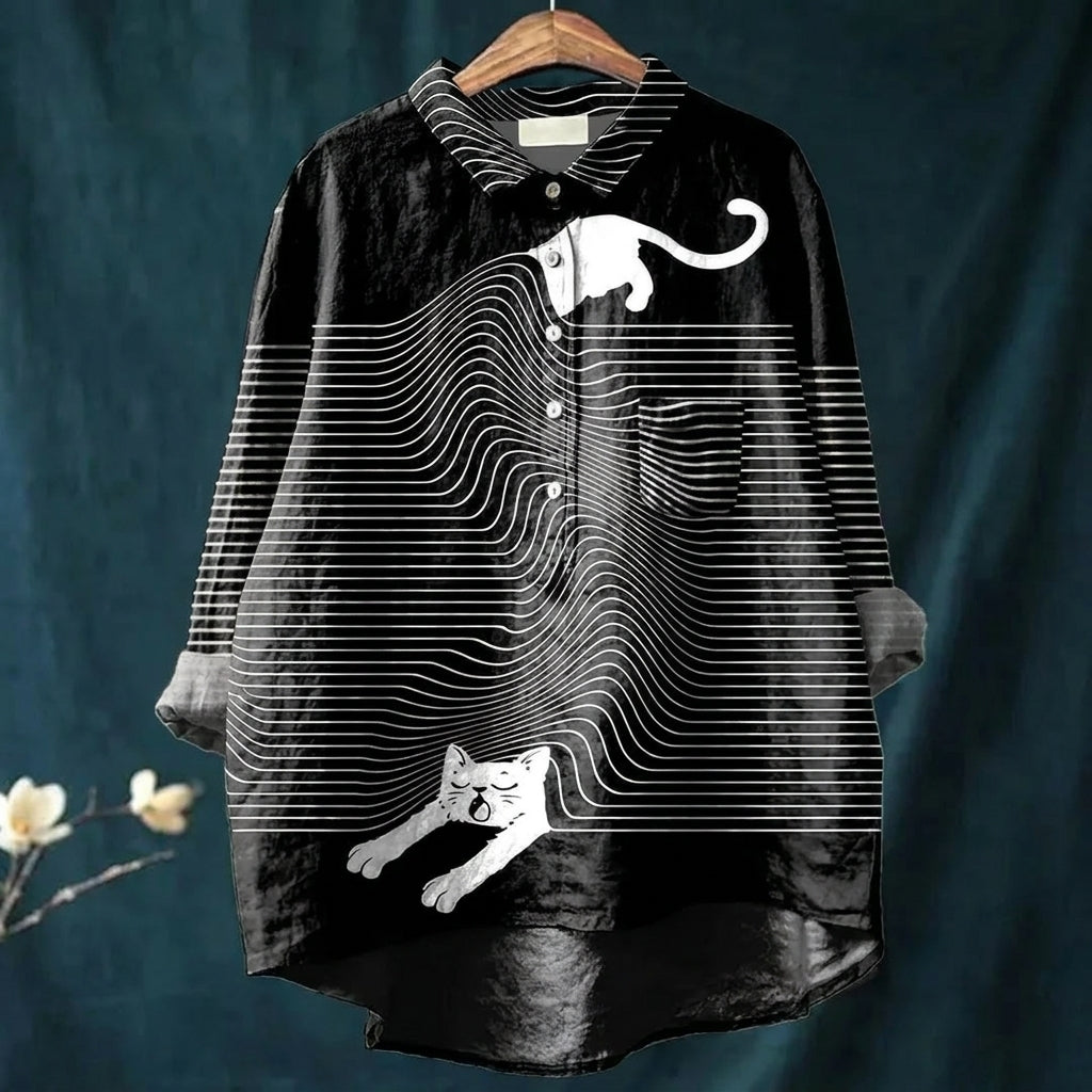 Damebluse Legesyg Print Blød Letvægts 5