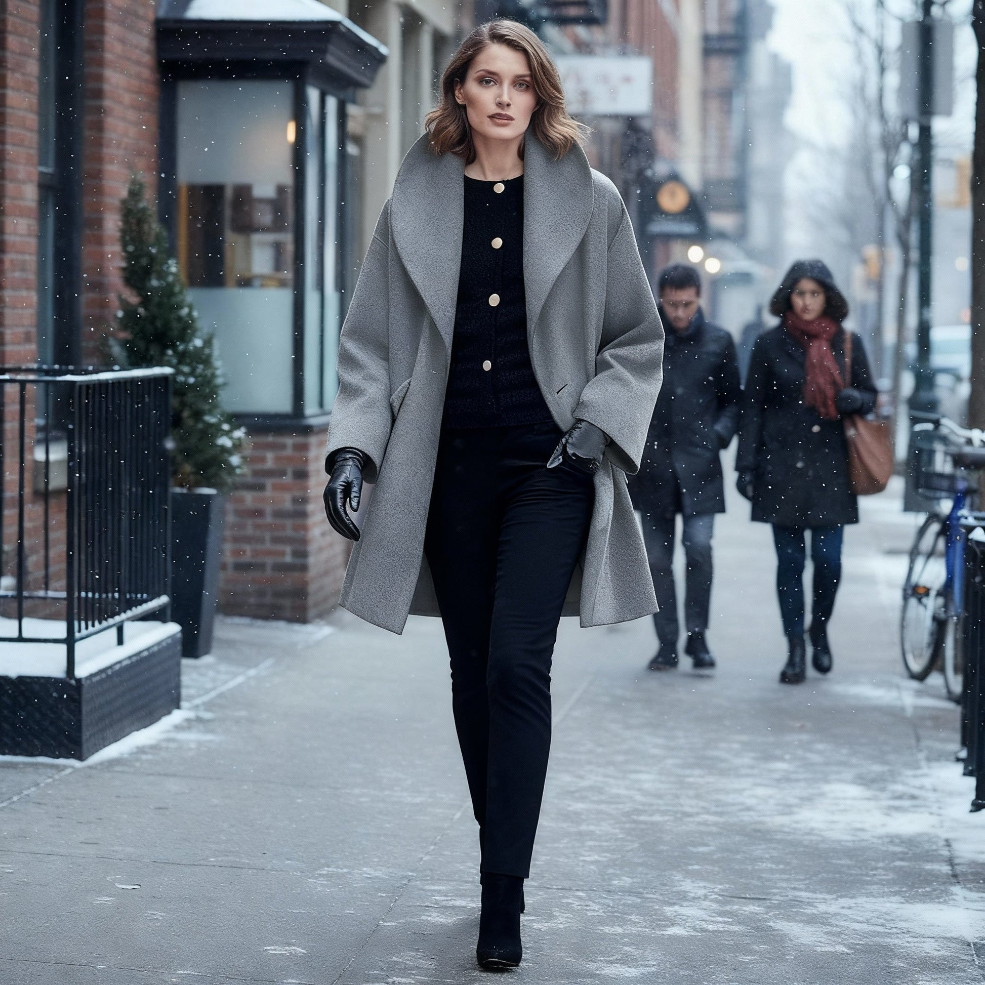 Damefrakke Vindtæt Casual Stil 5