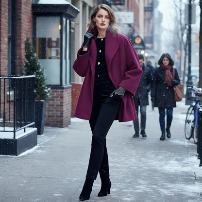 Damefrakke Vindtæt Casual Stil 6