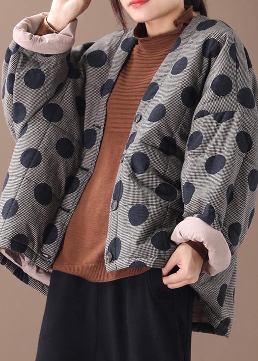 Dameparka V-Hals Med Knappelukning Og Praktiske Lommer 2
