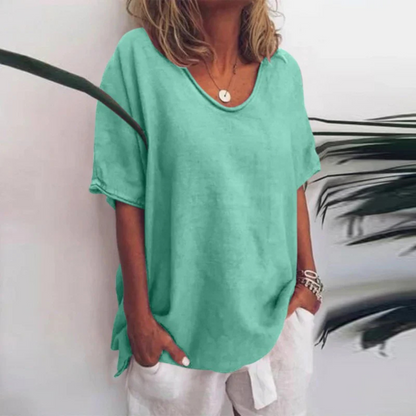 Damer Bluse med Lange Ærmer Løs Stil 5