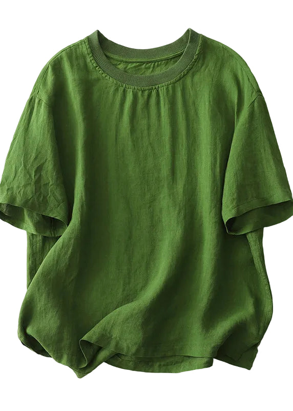 Damer Casual Toppe O-hals Plus Size Komfortabel Løs Pasform 0