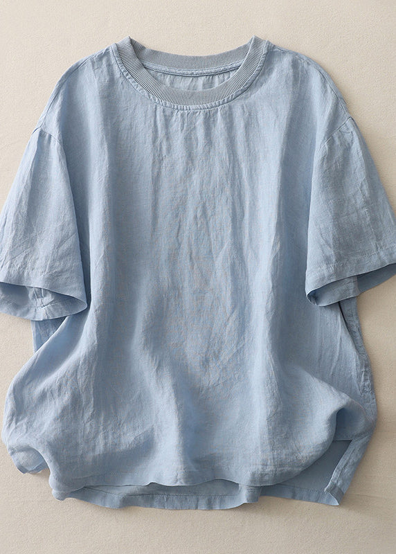 Damer Casual Toppe O-hals Plus Size Komfortabel Løs Pasform 2