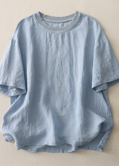 Damer Casual Toppe O-hals Plus Size Komfortabel Løs Pasform 2