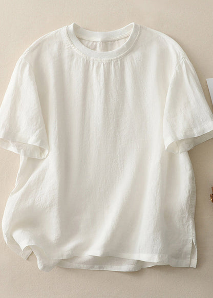 Damer Casual Toppe O-hals Plus Size Komfortabel Løs Pasform 3