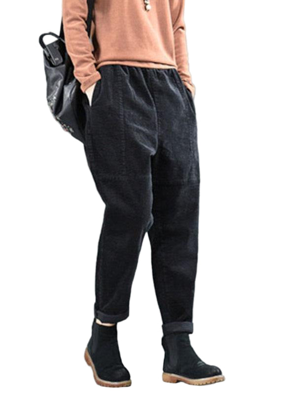 Damer Harem Bukser med Lommer i Patchwork Stil 0