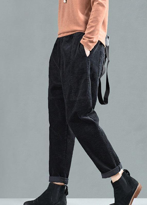 Damer Harem Bukser med Lommer i Patchwork Stil 1