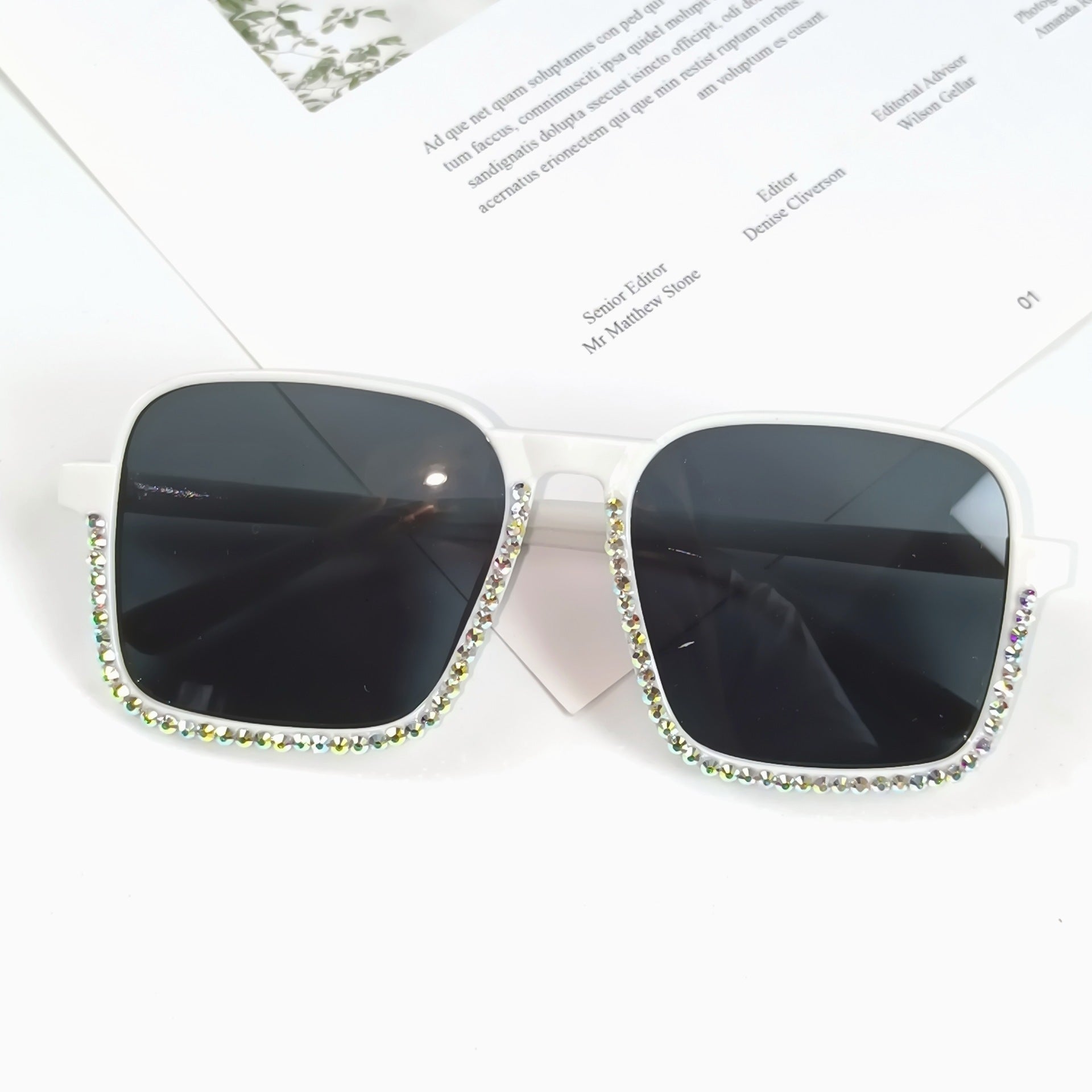 Damer Solbriller med Rhinestone Udsmykning 10