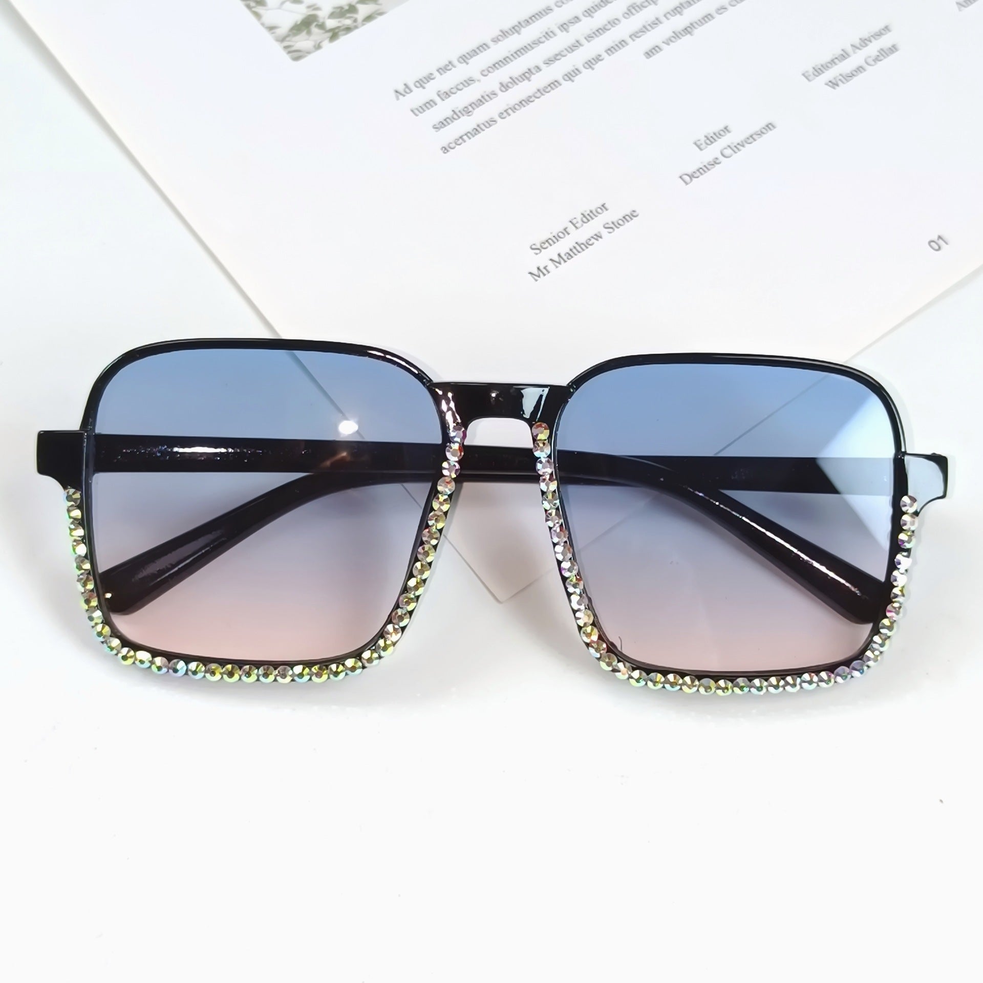 Damer Solbriller med Rhinestone Udsmykning 9