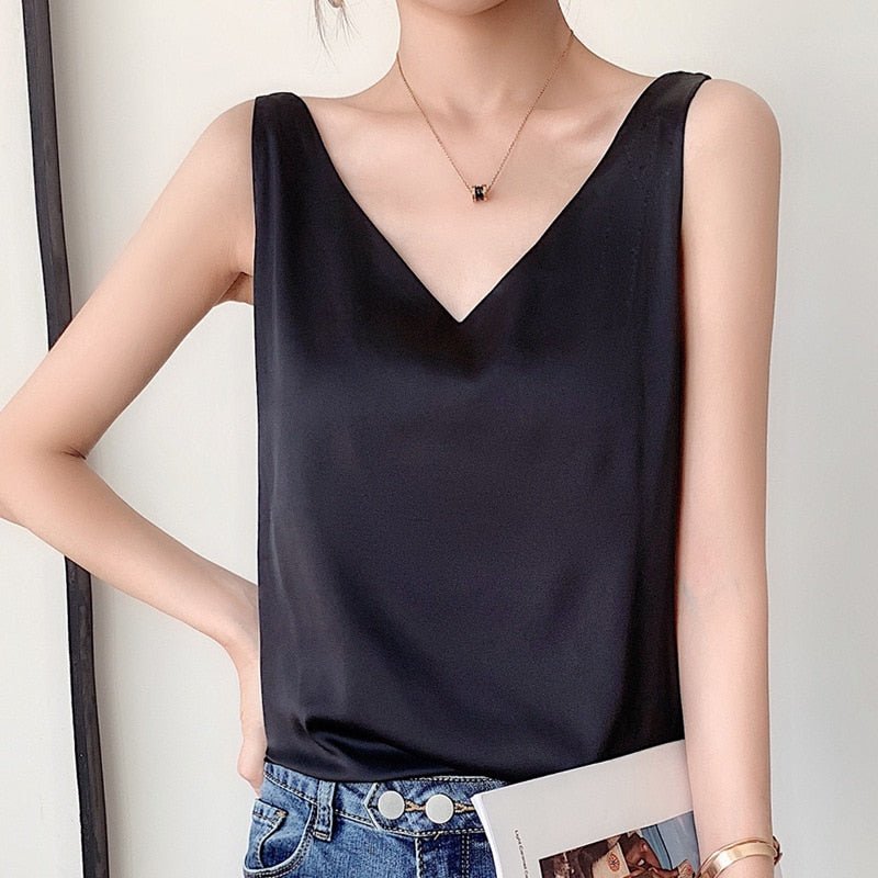 Damer Tank Top Ærmeløs Minimalistisk Stil 0