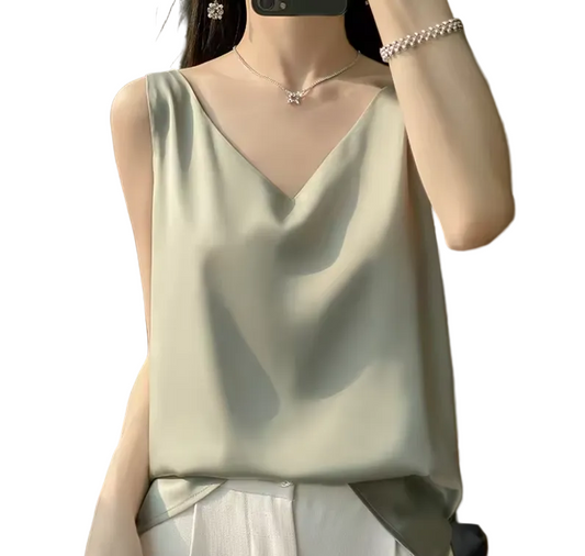Damer Tank Top Ærmeløs Minimalistisk Stil 4