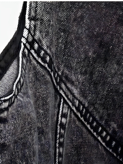 Damernes Denim Veste Casual 1
