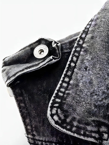 Damernes Denim Veste Casual 3