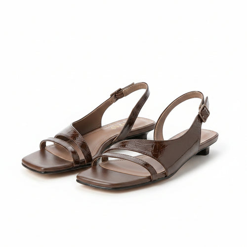 Damesandal med Peep Toe og Splejsning 0