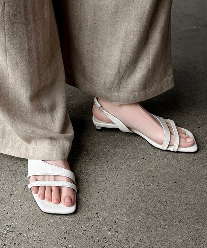 Damesandal med Peep Toe og Splejsning 1