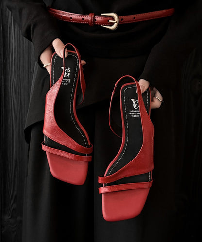 Damesandal med Peep Toe og Splejsning 3