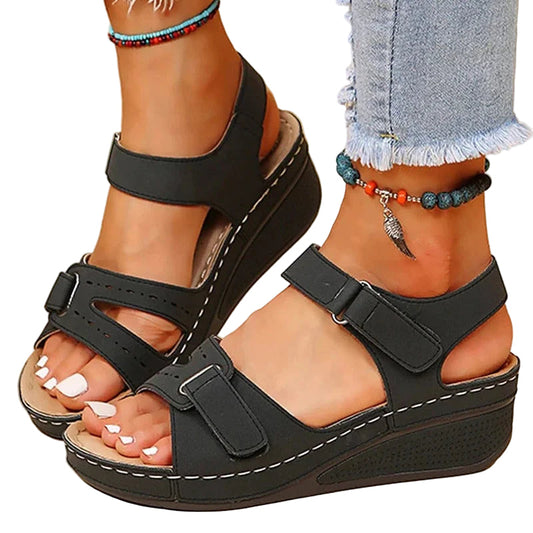 Damesandaler Ergonomiske til Vandring Syntetisk og Tekstil 1