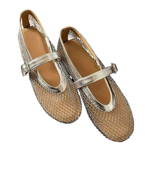 Damesandaler Flade Med Spænde og Åndbart Design 0