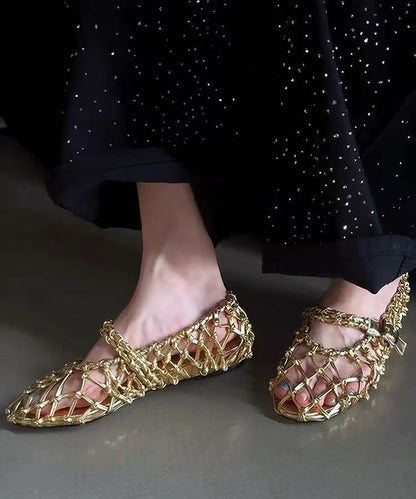 Damesandaler med vævet design og spænde 3
