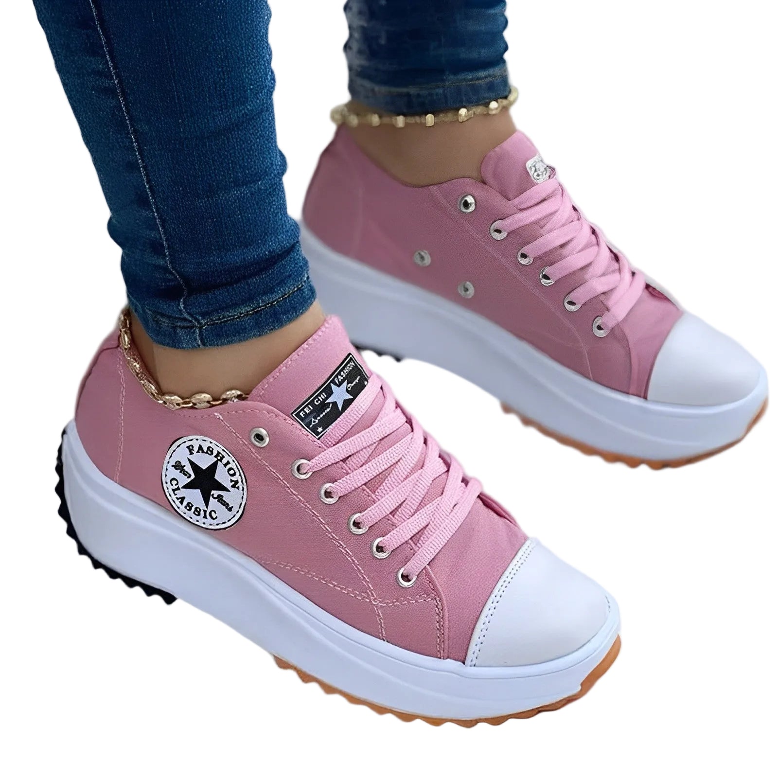 Damesneakers CanvasShoes med Komfortabelt Design 0
