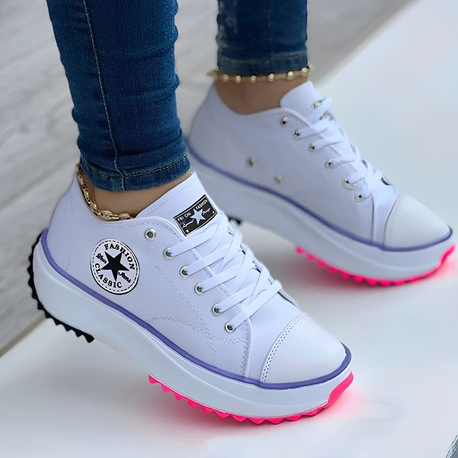 Damesneakers CanvasShoes med Komfortabelt Design 1