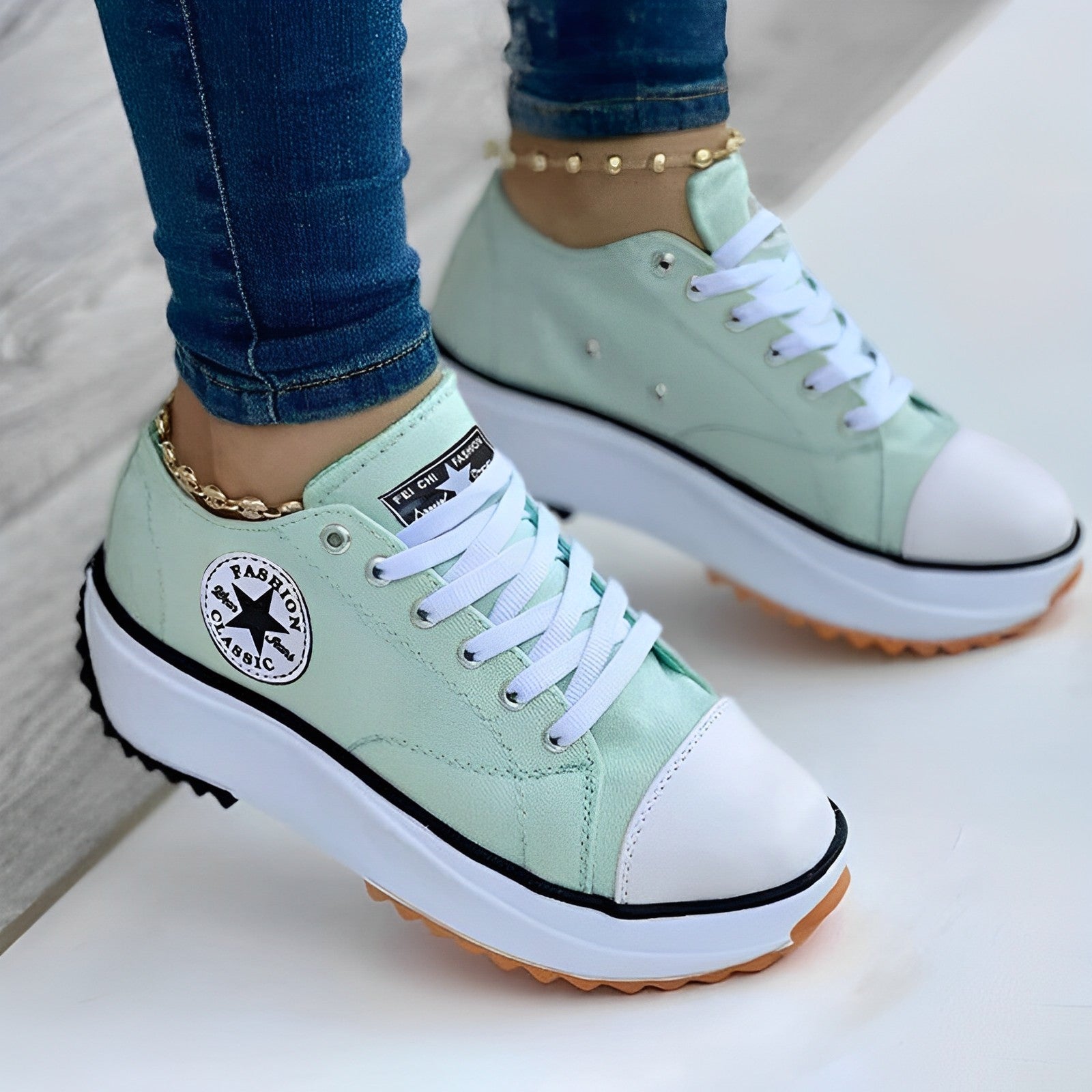 Damesneakers CanvasShoes med Komfortabelt Design 2