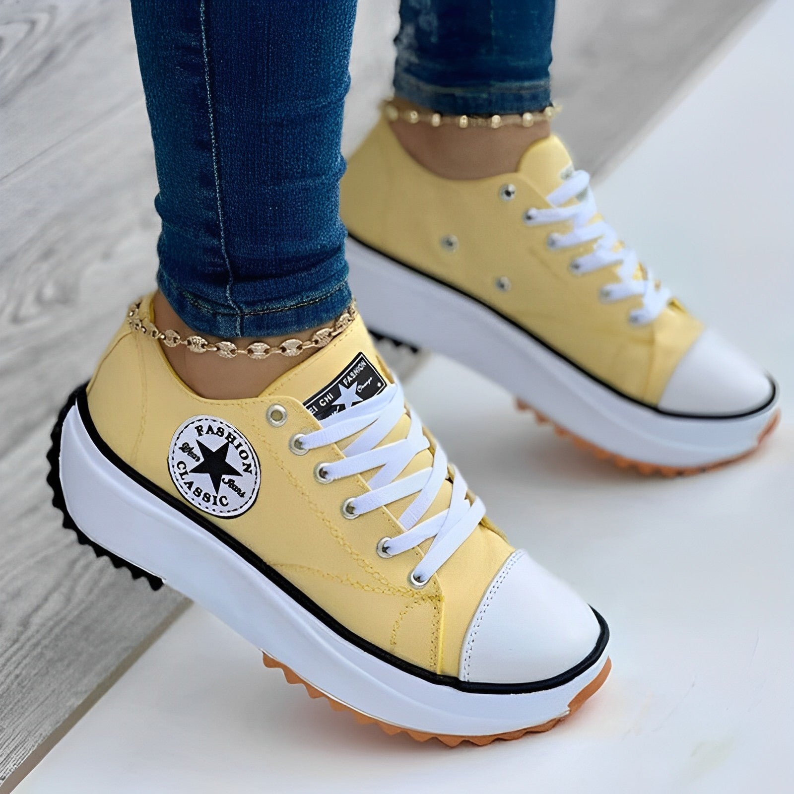 Damesneakers CanvasShoes med Komfortabelt Design 4
