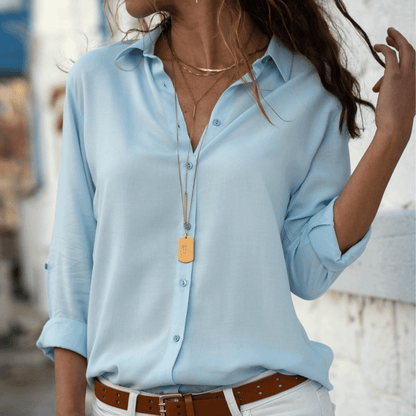 Variant image for Skjortebluse Dame Elegant Design Blød 100% Bomuld-36