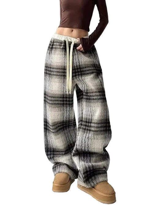 Drenge Joggers Plaid Design 0