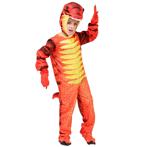 Drenge og Pige Dinosaur Kostume Jumpsuit til Udklædning og Halloween 1