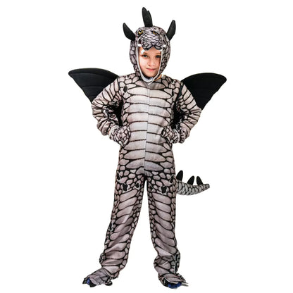 Drenge og Pige Dinosaur Kostume Jumpsuit til Udklædning og Halloween 2