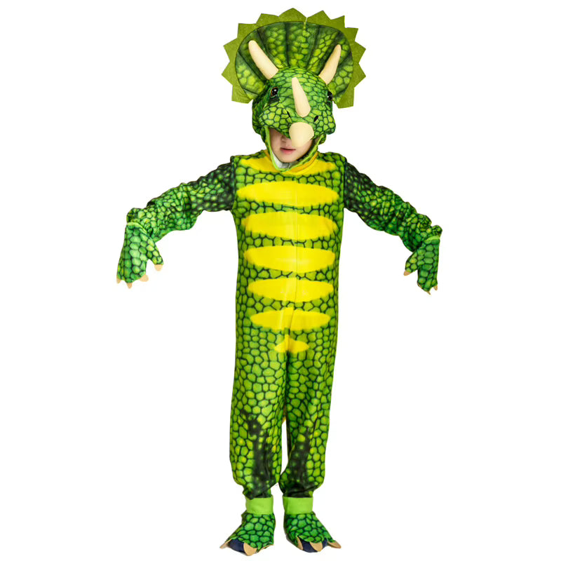 Drenge og Pige Dinosaur Kostume Jumpsuit til Udklædning og Halloween 3