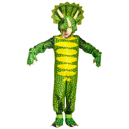 Drenge og Pige Dinosaur Kostume Jumpsuit til Udklædning og Halloween 3